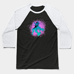 The Deranged King (Blue on Purple) : A Fantasy Character Baseball T-Shirt